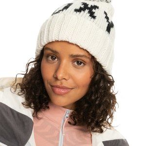 Roxy Tonic Beanie Woman’s  White NEW Egret White